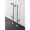 Aqua Vintage AE810S8DKL Freestanding Tub Supply Line, Brushed Nickel AE810S8DKL - alternate 2